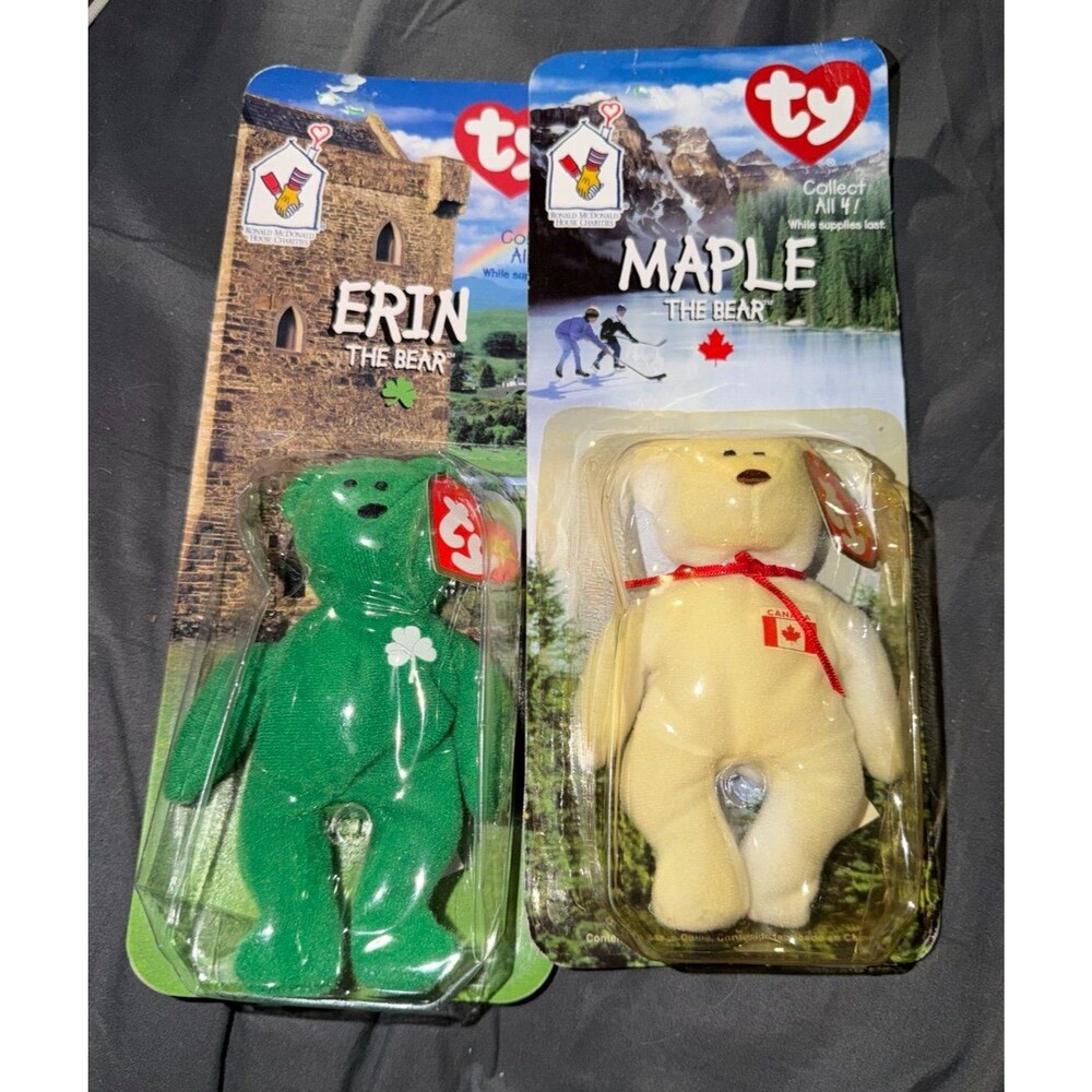 Set of 2 vintage 1999 McDonald's Teenie Beanie Babies